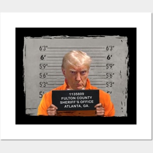 Trump Mug Shot Prison Georgia Posters and Art